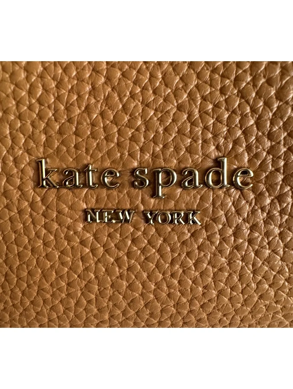 Kate Spade Margaux Medium Satchel Tan Pebbled Leather Tote Crossbody